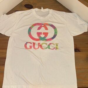 Women’s Graphic T-Shirt with Multicolor Logo